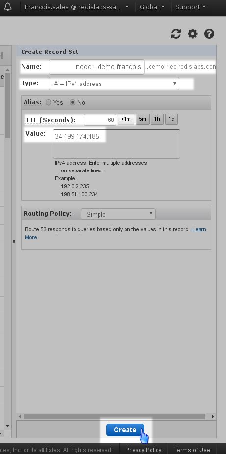 First nameserver configuration